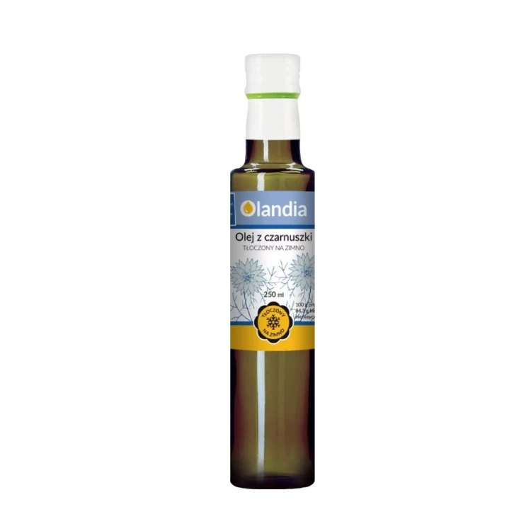 Olej z czarnuszki 250 ml Olandia ( bakaliowyswiat.pl ).webp