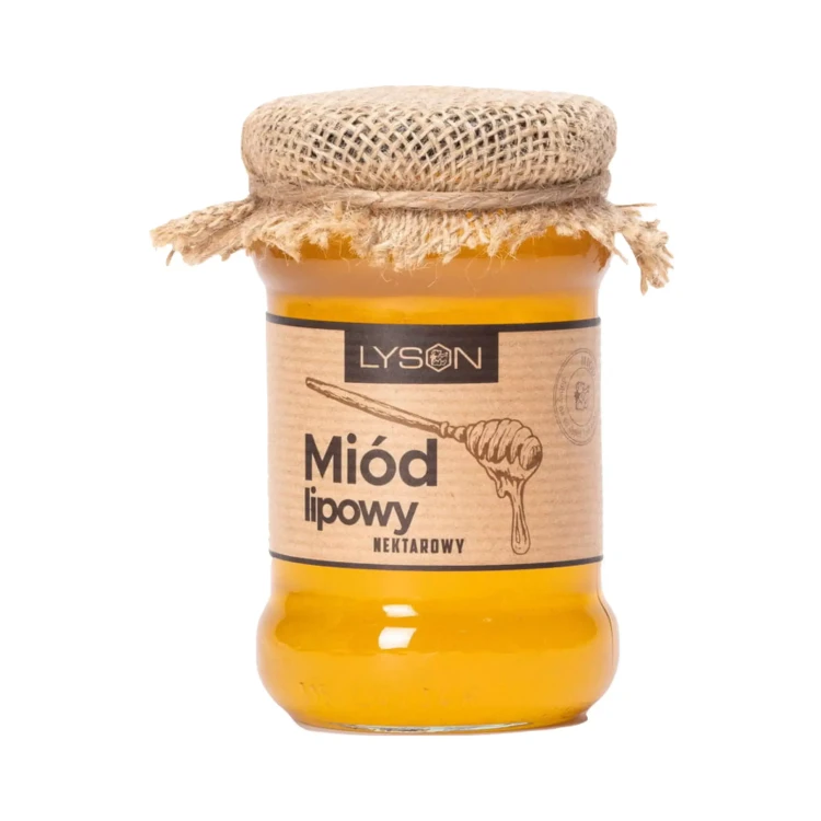 Miód lipowy nektarowy 400g Łysoń Słoik TWIST OFF ( bakaliowyswiat.pl ).webp