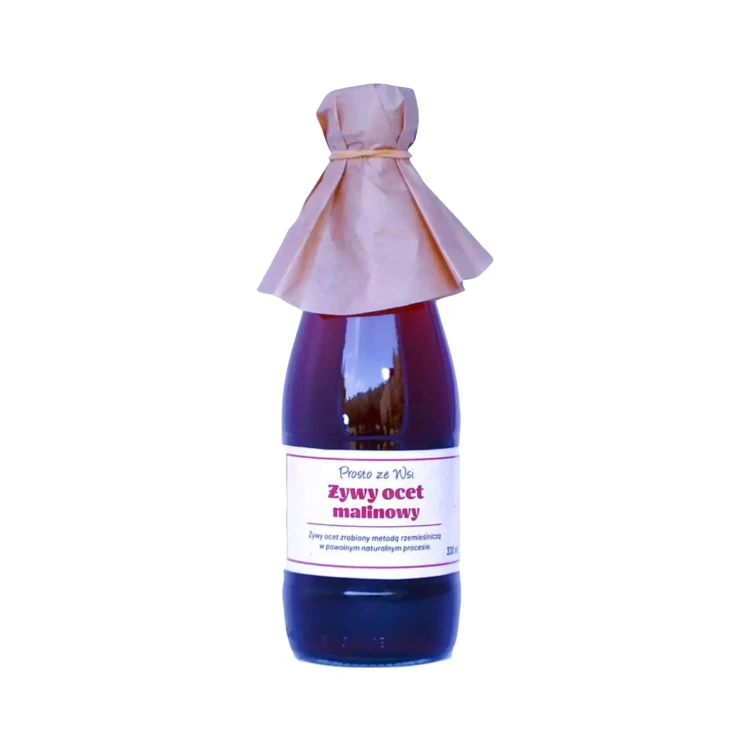 Żywy ocet malinowy 330 ml Prosto ze Wsi ( bakaliowyswiat.pl ).webp