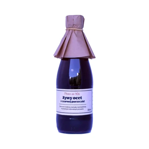 Żywy ocet z czarnej porzeczki 330 ml Prosto ze Wsi ( bakaliowyswiat.pl ).webp