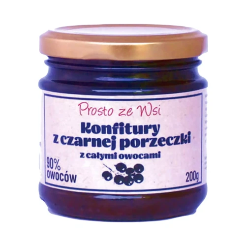Ekologiczna konfitura z czarnej porzeczki 240 g Prosto ze Wsi ( bakaliowyswiat.pl ).webp