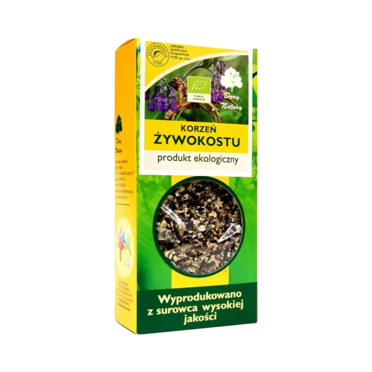 Korzeń żywokostu EKO 100g Dary Natury ( bakaliowyswiat.pl ).webp