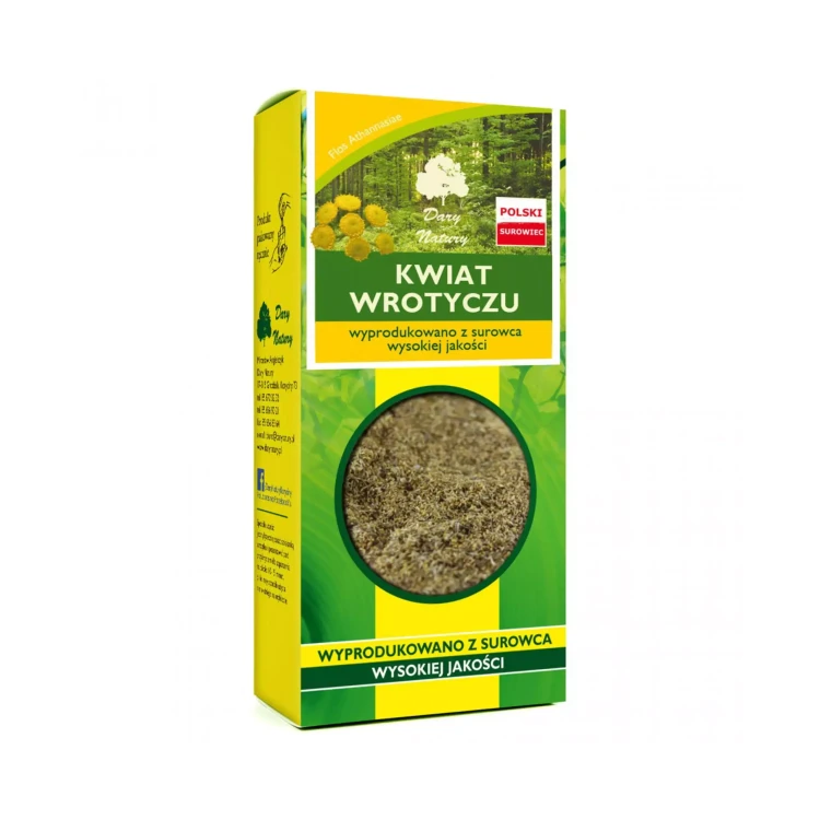 Kwiat wrotyczu 50g Dary Natury ( bakaliowyswiat.pl ).webp