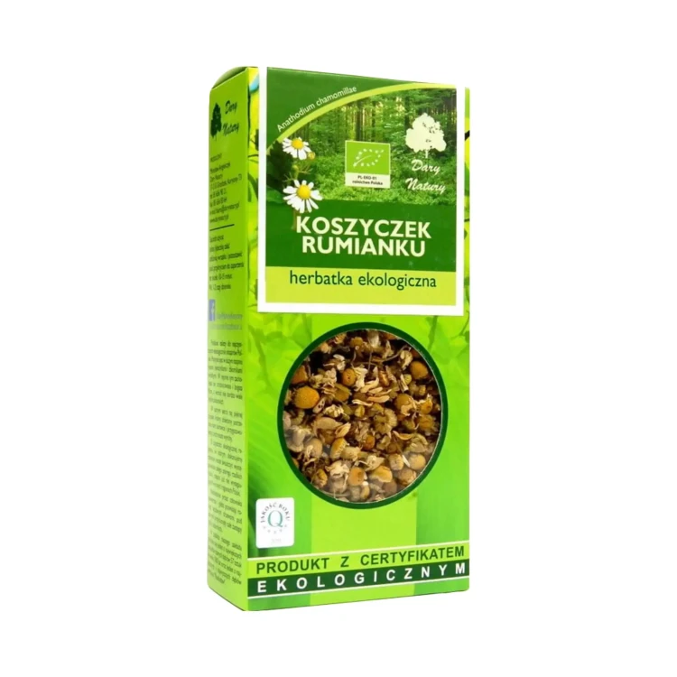 Rumianek koszyczek EKO 25g Dary Natury ( bakaliowyswiat.pl ).webp
