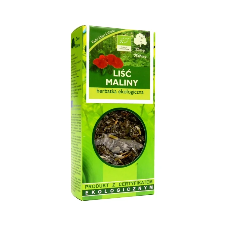 Herbatka Malina liść EKO 25g Dary Natury ( bakaliowyswiat.pl ).webp