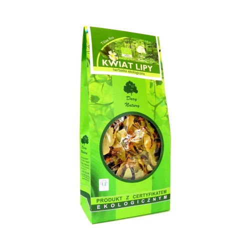Herbatka z kwiatu lipy EKO 30g Dary Natury ( bakaliowyswiat.pl ).webp