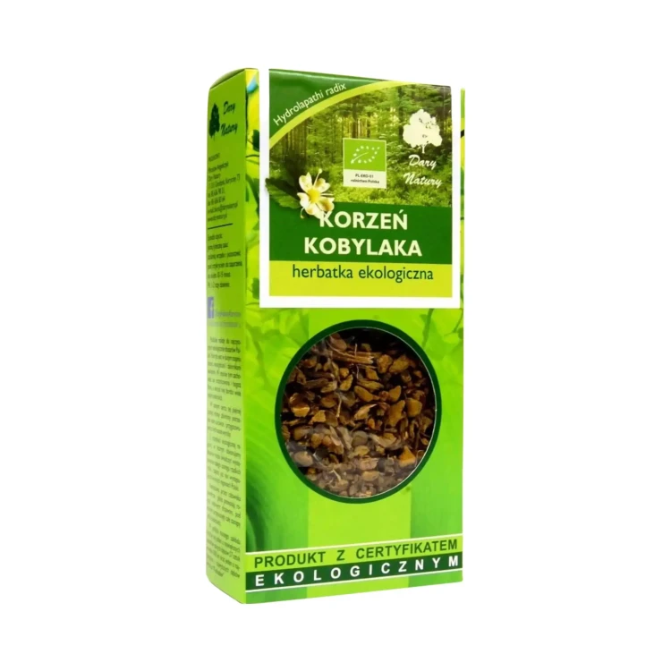 Herbatka Kobylak korzeń EKO 50g Dary Natury ( bakaliowyswiat.pl ).webp
