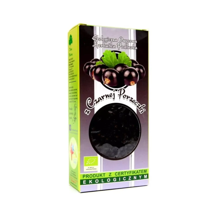 Ekologiczna herbatka z czarnej porzeczki 100g Dary Natury ( bakaliowyswiat.pl ).webp