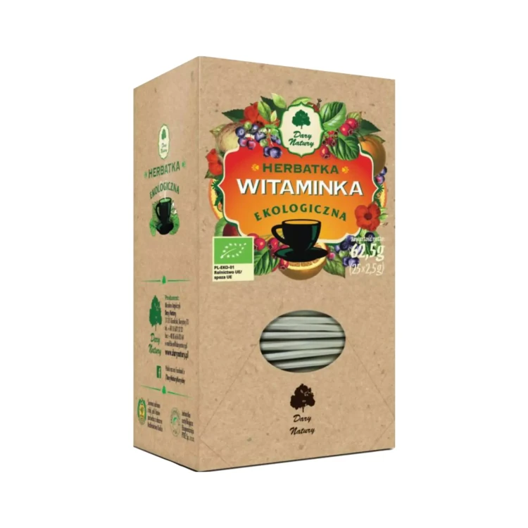 Ekologiczna herbatka Witaminka 25x2.5g Dary Natury ( bakaliowyswiat.pl ) .webp