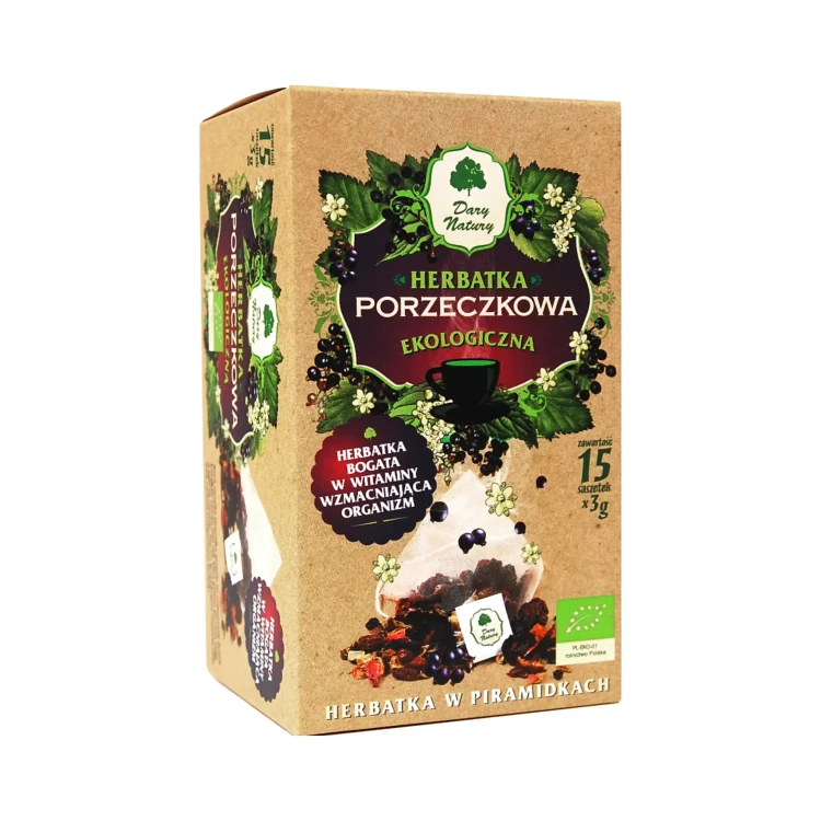 Ekologiczna herbatka Porzeczkowa 15x3 g Dary Natury ( bakaliowyswiat.pl ).webp