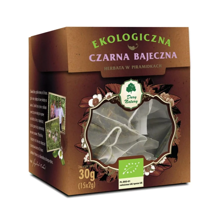 Ekologiczna herbata Czarna Bajeczna 15x2 g Dary Natury ( bakaliowyswiat.pl ).webp