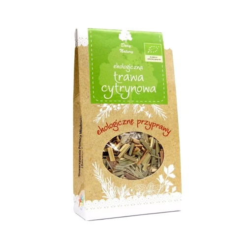 Ekologiczna trawa cytrynowa 20 g Dary Natury ( bakaliowyswiat.pl ).webp