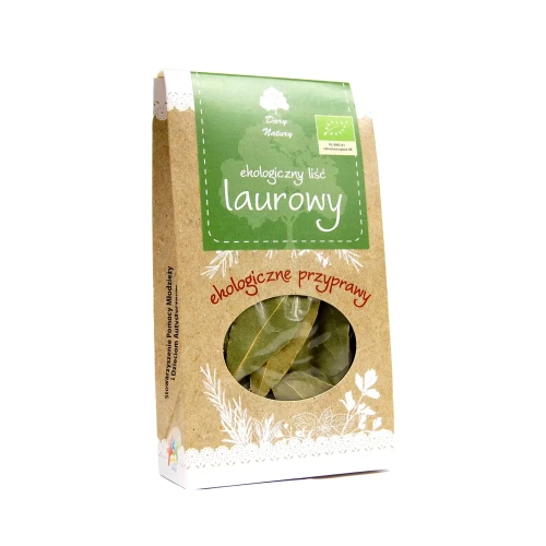Ekologiczny liść laurowy 10 g Dary Natury ( bakaliowyswiat.pl ).webp