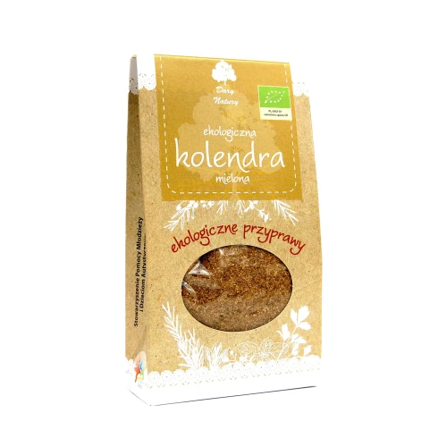 Ekologiczna kolendra mielona 30 g Dary Natury ( bakaliowyswiat.pl ).webp