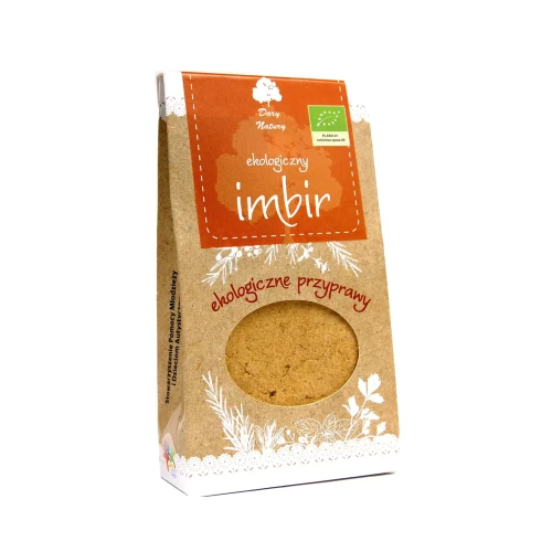 Ekologiczny imbir 60 g Dary Natury.webp