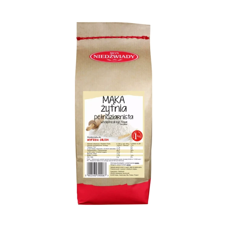 Mąka żytnia 1 kg Młyn Niedźwiady.webp