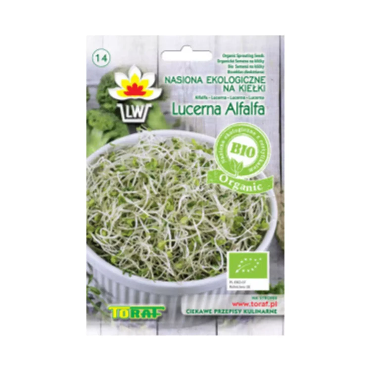 Kiełki BIO Organic - Lucerna 20 g Toraf.webp