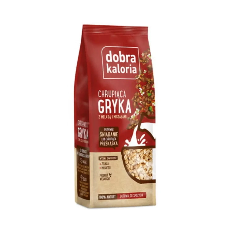 Chrupiąca gryka z melasą i migdałami 100 g Dobra Kaloria.jpeg.webp