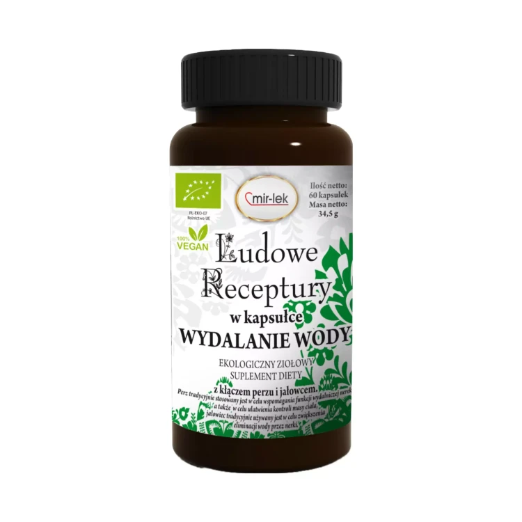 Ludowe Receptury w kapsułce Wydalanie wody 60 kapsułek Mir-Lek.webp