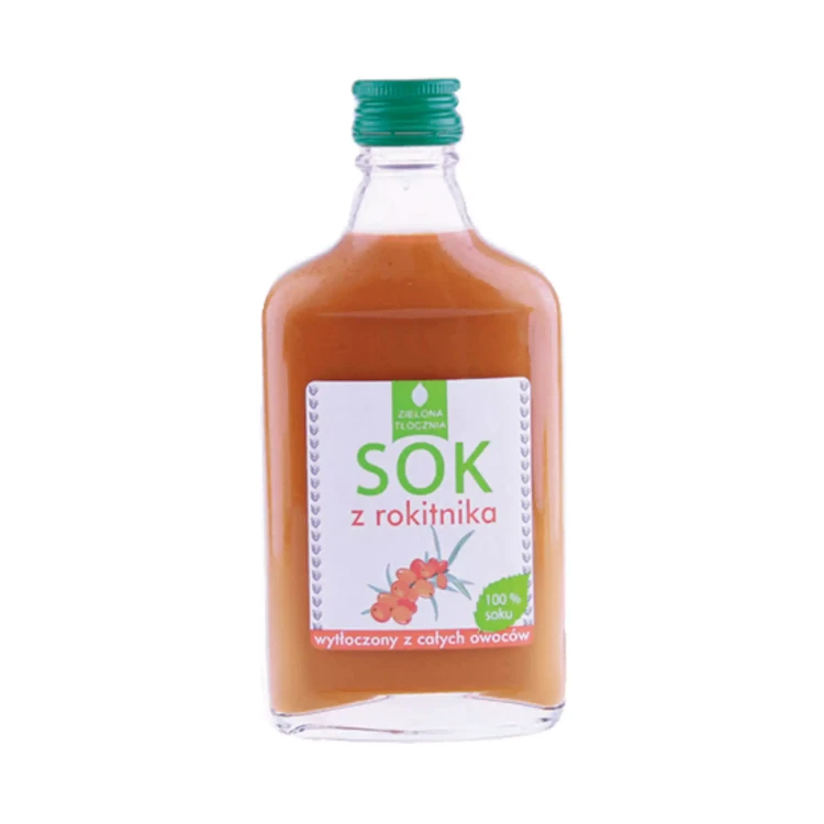 Sok Tłoczony z rokitnika 200 ml Zielona Tłocznia.webp