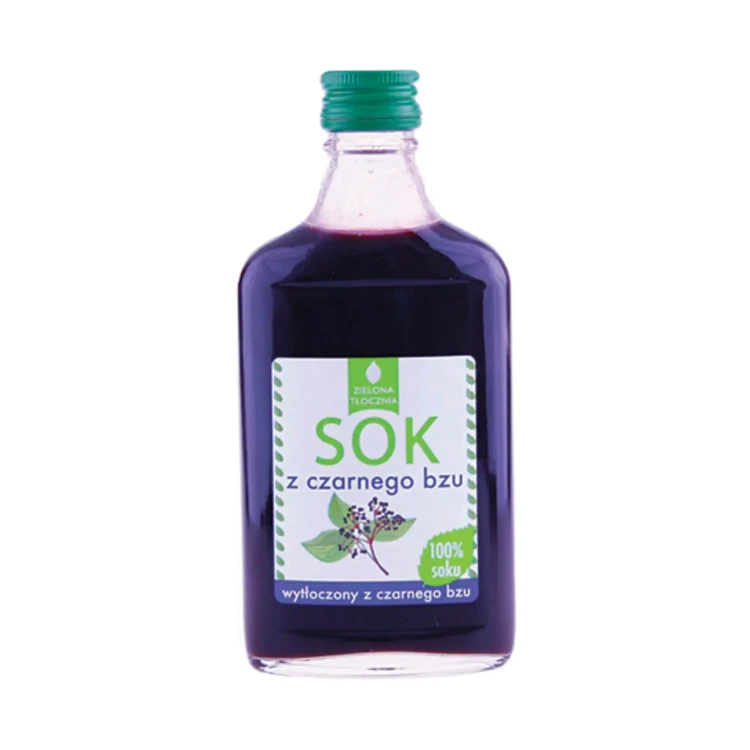 Sok Tłoczony z czarnego bzu 200 ml Zielona Tłocznia.webp