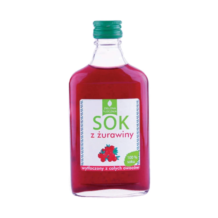 Sok Tłoczony z żurawiny 200 ml Zielona Tłocznia.webp
