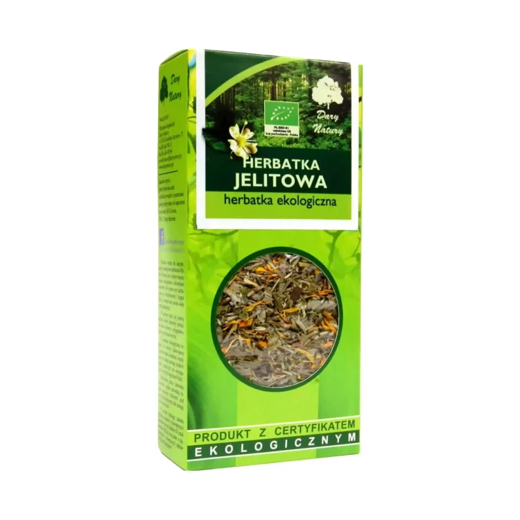 Herbatka ekologiczna Jelitowa 50g Dary Natury .webp