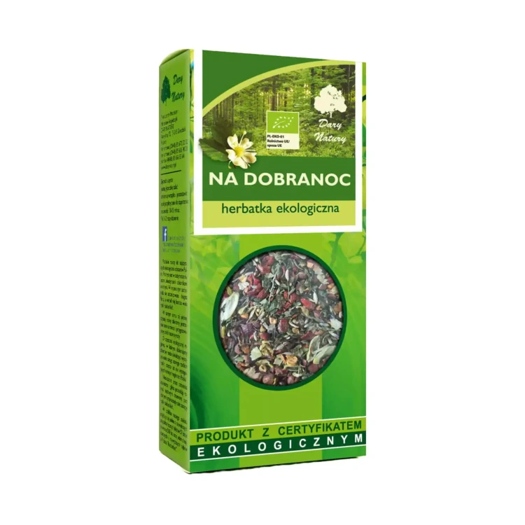 Herbatka ekologiczna Na dobranoc 50g Dary Natury .webp