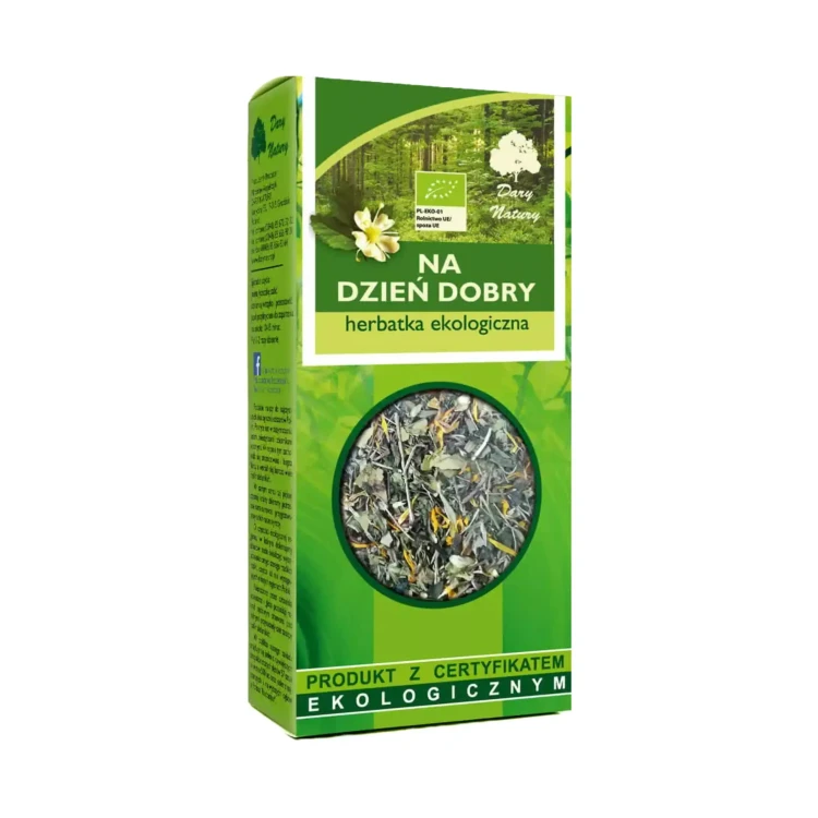 Herbatka ekologiczna Na dzień dobry 50g Dary Natury .webp