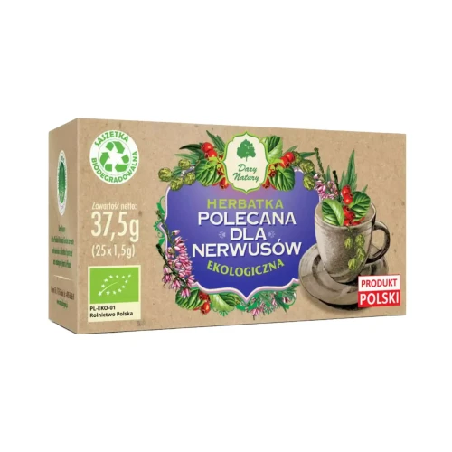 Herbatka ekologiczna Polecana dla nerwusów 37,5 g Dary Natury .webp