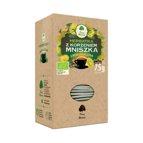 Herbatka ekologiczna Z korzeniem mniszka 75g Dary Natury .webp