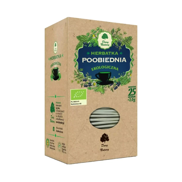 Herbatka ekologiczna Poobiednia 50g Dary Natury  .webp