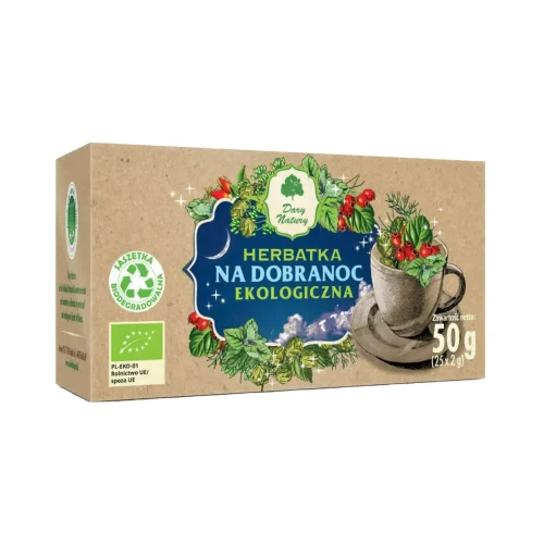Herbatka ekologiczna Na dobranoc 50g Dary Natury  .webp