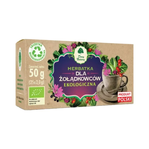 Herbatka ekologiczna Dla żołądkowców 50g Dary Natury .webp