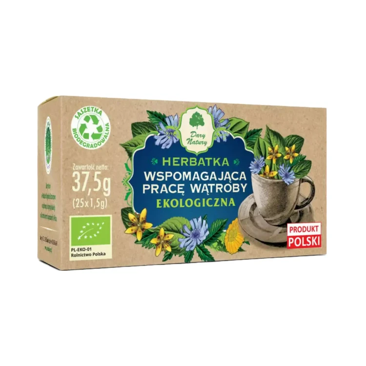 Herbatka ekologiczna Wspomagająca pracę wątroby 37,5 g Dary Natury .webp