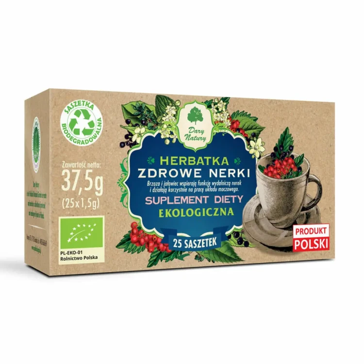 Herbatka ekologiczna Zdrowe nerki 37,5 g Dary Natury.webp