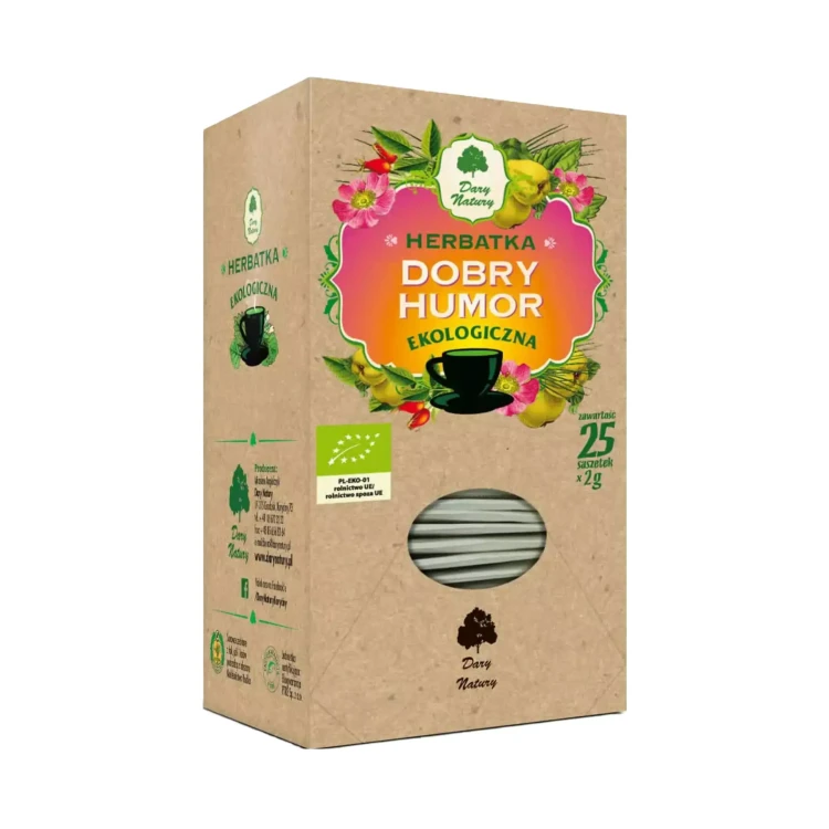 Herbatka ekologiczna Dobry humor 50 g Dary Natury .webp