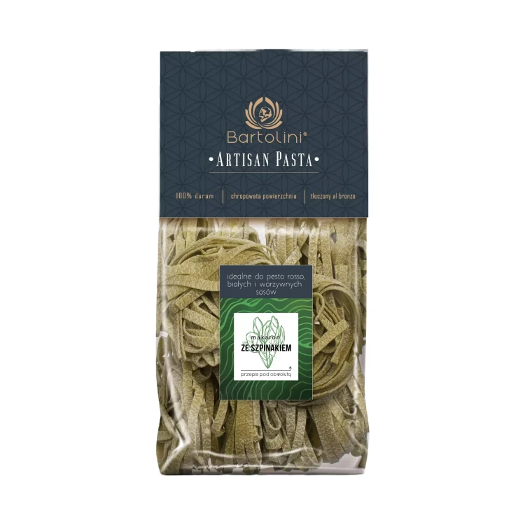 Makaron 100% durum ze szpinakiem Premium gniazda 300g Bartolini.webp