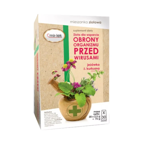 Zioła dla wsparcia skuteczności obrony organizmu przed wirusami 75g Mir-Lek.webp
