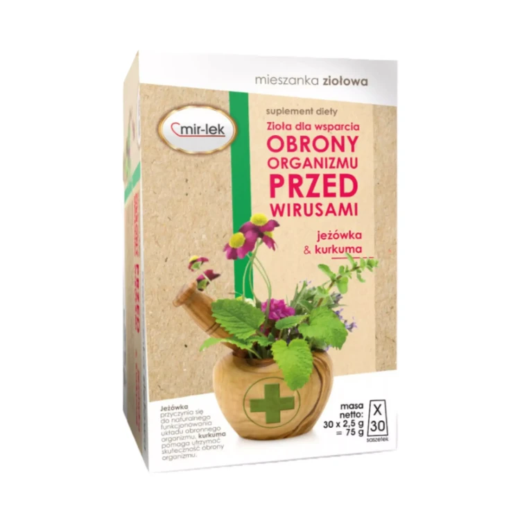 Zioła dla wsparcia skuteczności obrony organizmu przed wirusami 75g Mir-Lek.webp