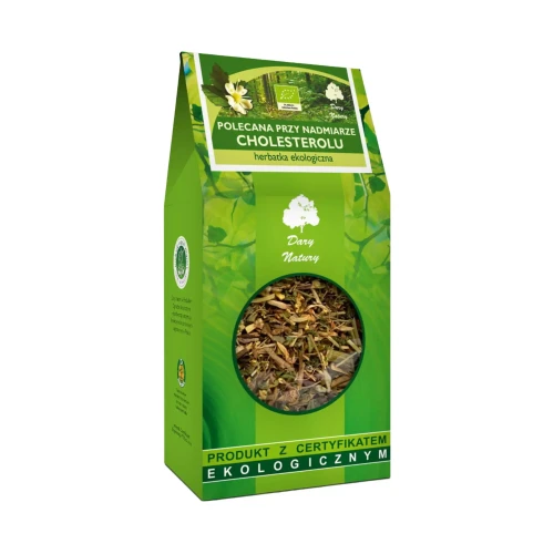 Herbatka ekologiczna Polecana przy nadmiarze cholesterolu 200g Dary Natury.webp
