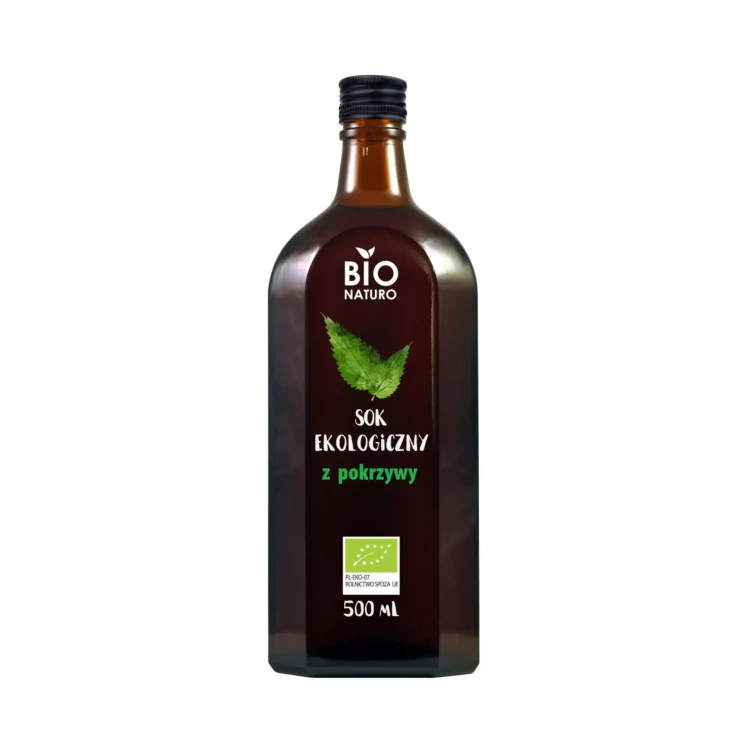 Sok z liści pokrzywy EKO 500ml Bio Naturo.webp