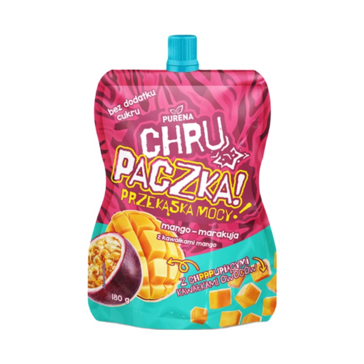 Chrupaczka mango marakuja z kawałkami mango 180g Purena.jpg