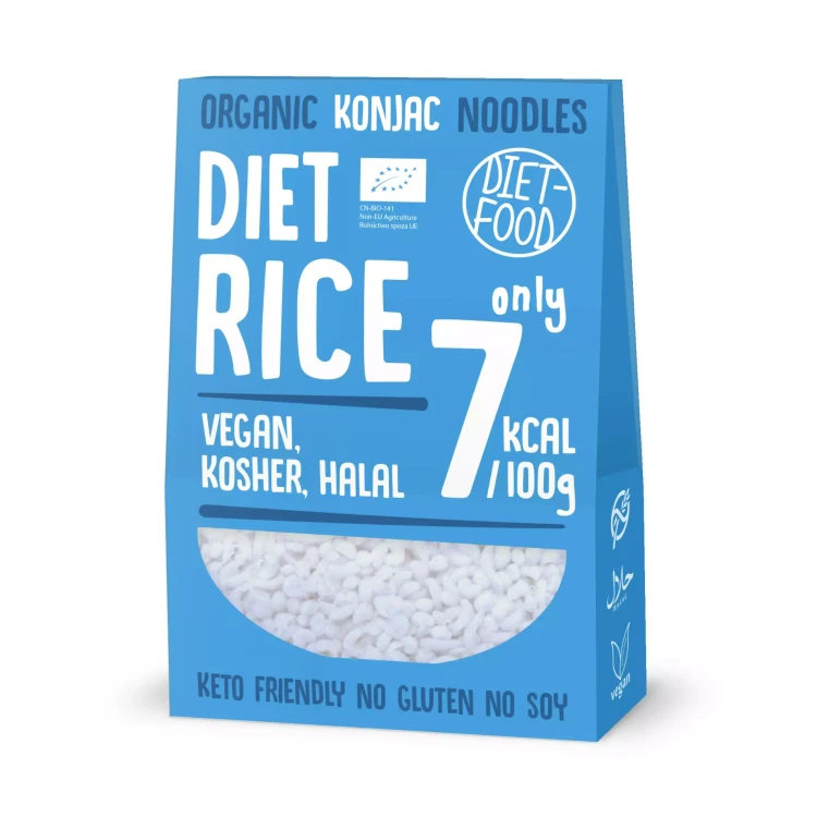 Bio Makaron Shirataki Konjac Ryż 385g Diet Food.webp