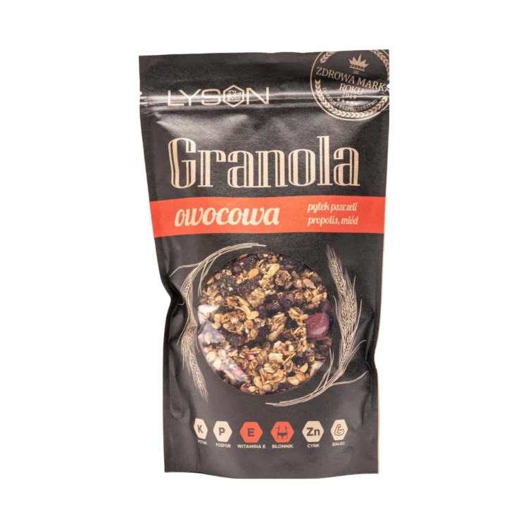 Granola owocowa z miodem 300g Łysoń.jpg