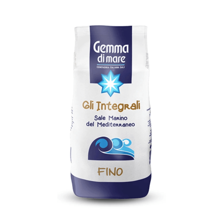 Sól morska Integrale drobnoziarnista 1 kg Gemma di mare.png