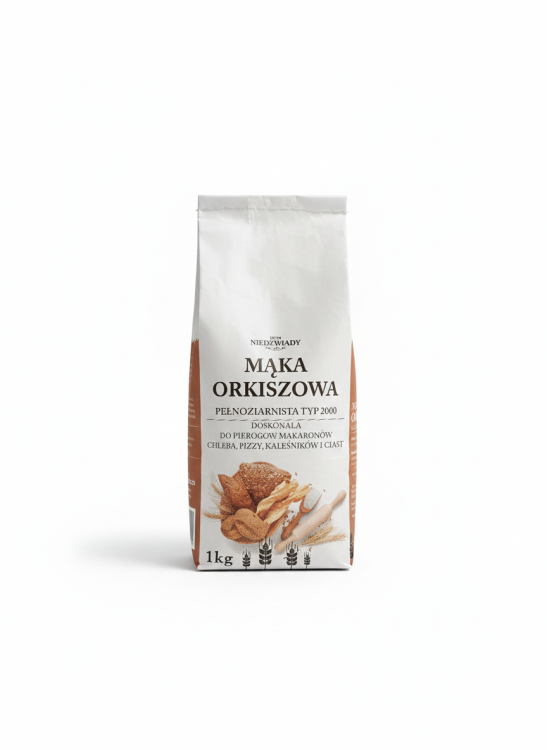 Mąka orkiszowa 1 kg Młyn Niedźwiady