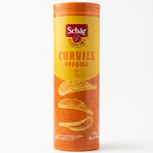 Bezglutenowe chipsy o smaku paprykowym Curvies 170 g Schar