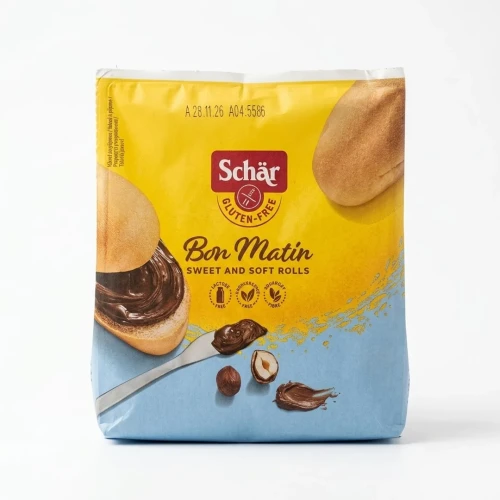 Słodkie bułeczki Bon Matin 4x50g (200g) Schar — opakowanie, zdjęcie studyjne
