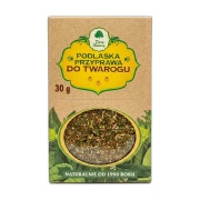 Torebka Podlaskiej przyprawy do twarogu 30 g Dary Natury leżąca na jasnym tle